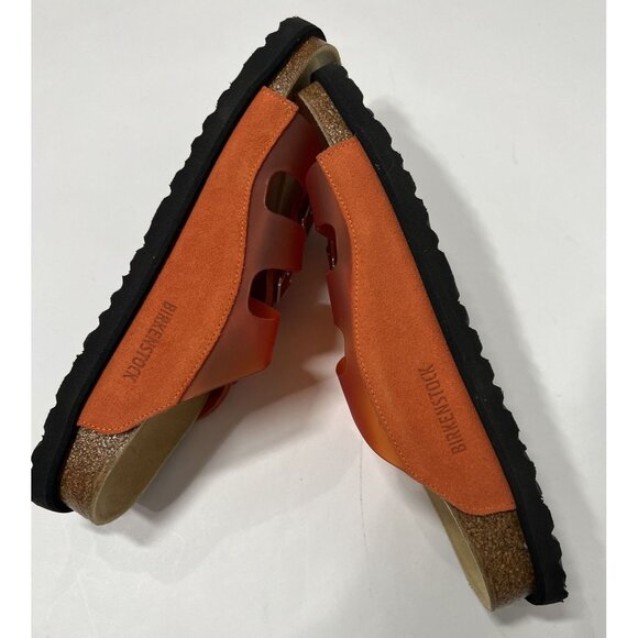 Birkenstock 1774 Florida PVC Slides in VIbrant Orange - Picture 7 of 8